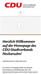 Mobile Screenshot of cdu-neckarsulm.de