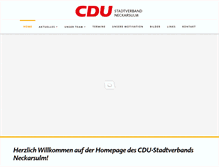 Tablet Screenshot of cdu-neckarsulm.de